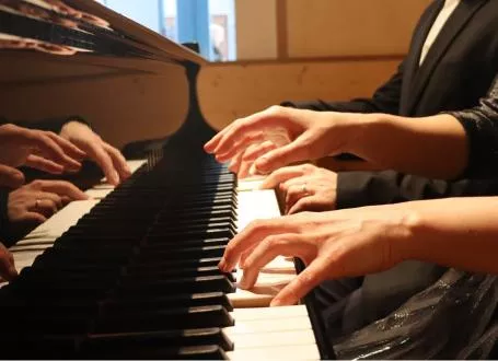 Concert de piano à quatre mains aux après-midis musicals d'Eaubonne